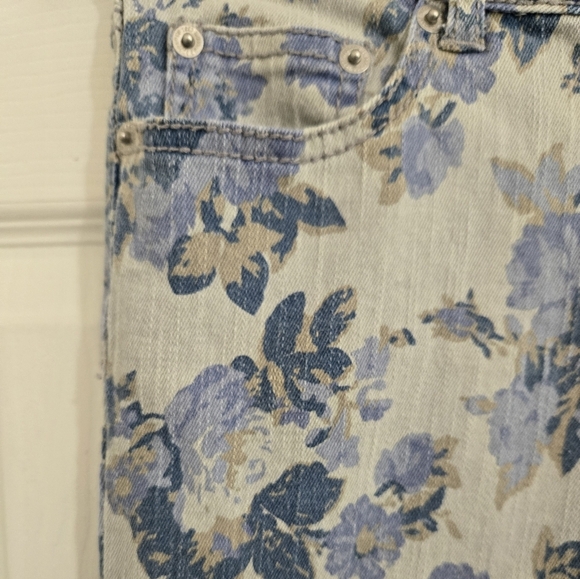 Mossimo Supply Co Skinny Jeans Juniors 9 Women's 6 Floral Retro Y2K - Picture 6 of 12